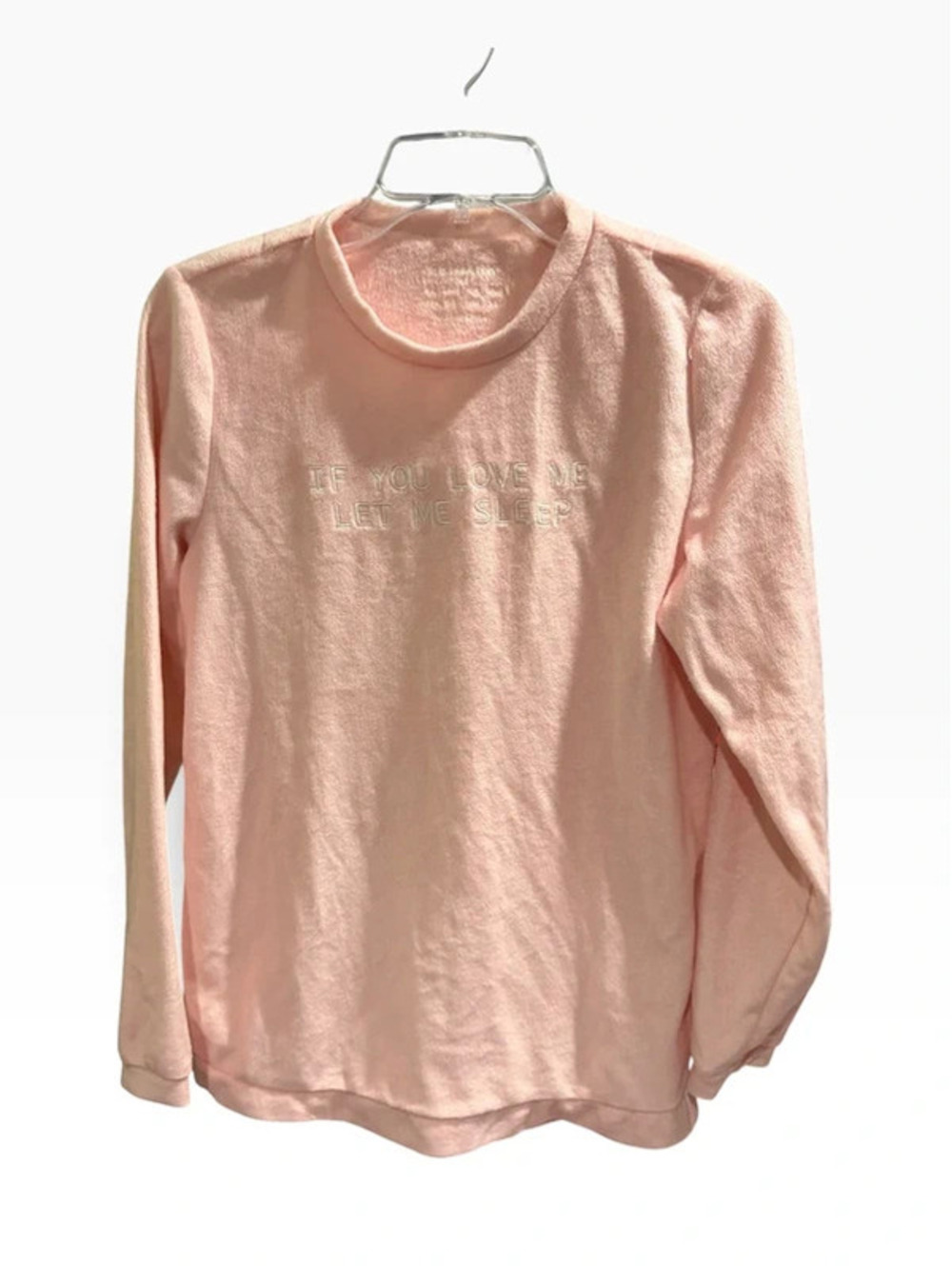 Primark XS Pink Fuzzy Pajama Top